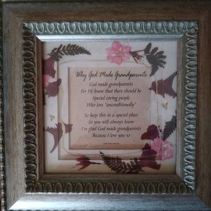 Why God Made Grandparents Poem and Frame